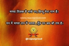 Bhagva hindi status