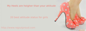 20 best attitude status for girls