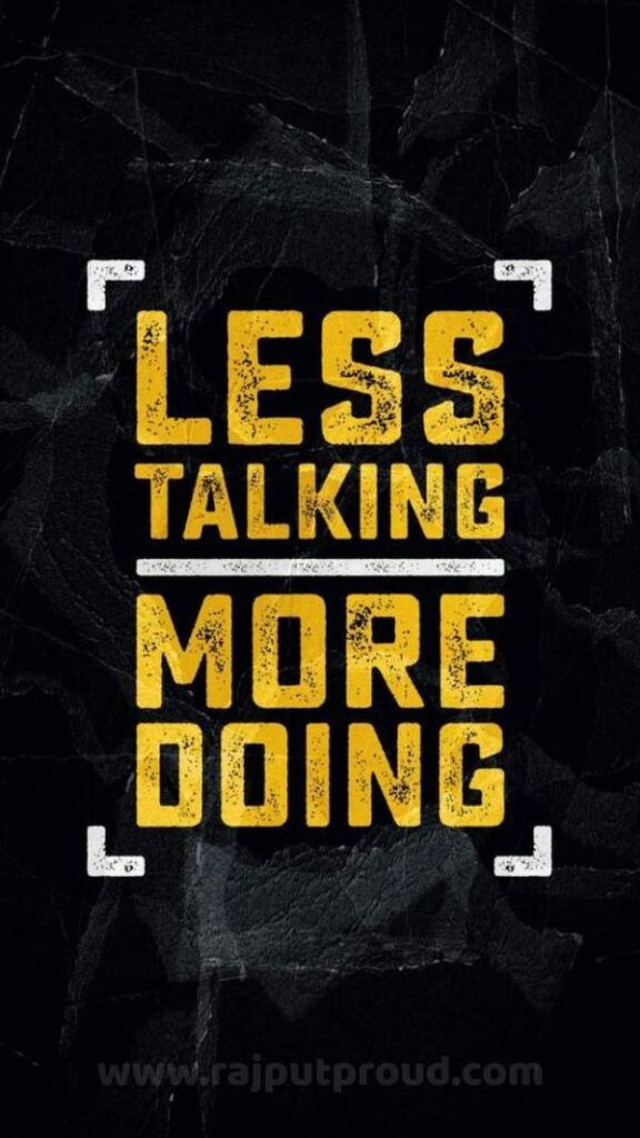 Less Talking More Doing Wallpaper