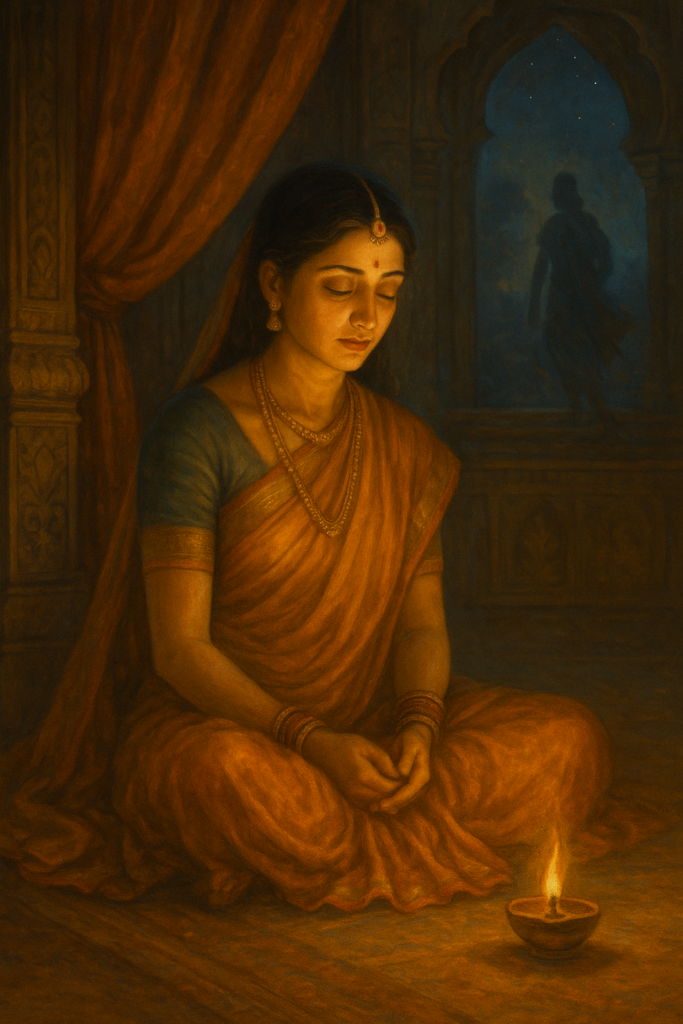 Urmila sitting in meditation