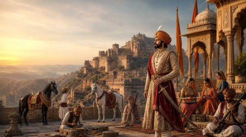 राजपूत गर्व: वीरता परंपरा और संस्कृति का प्रतीक — artistic reconstruction